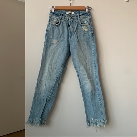 [DONATED] Zara Trafaluc Denim Mom Jeans - Picture 2 of 5